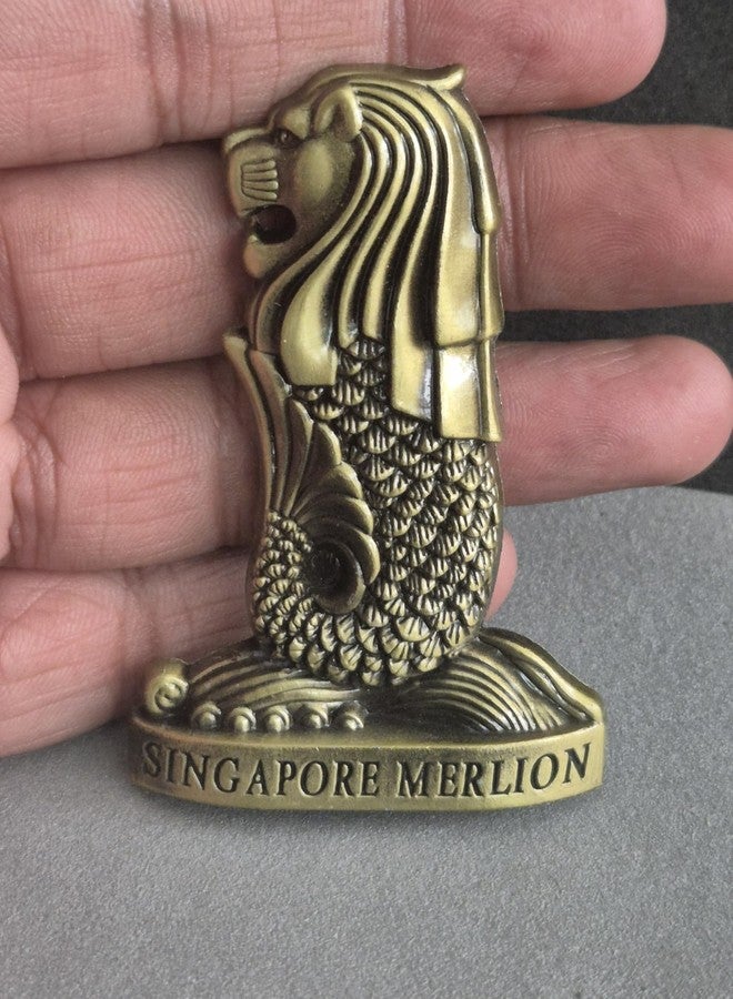DT DECTONE Regular Metal Fridge Magnet, Singapore3D Metal Magnet for Fridge, Study Table, Office Desk, Ideal Gift, Best Home Decor Item for Travel Enthusiasts 7 X 5 CM, Pack of 1 - Image 1